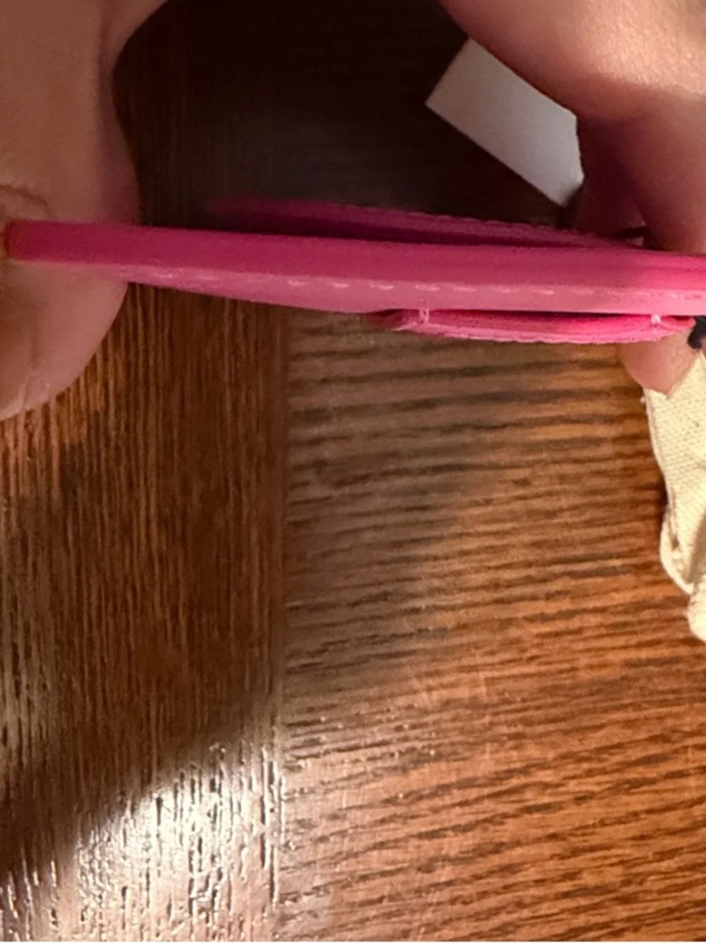 Jacquemus Hot Pink Leather Snap Card Holder - Picture 4 of 7